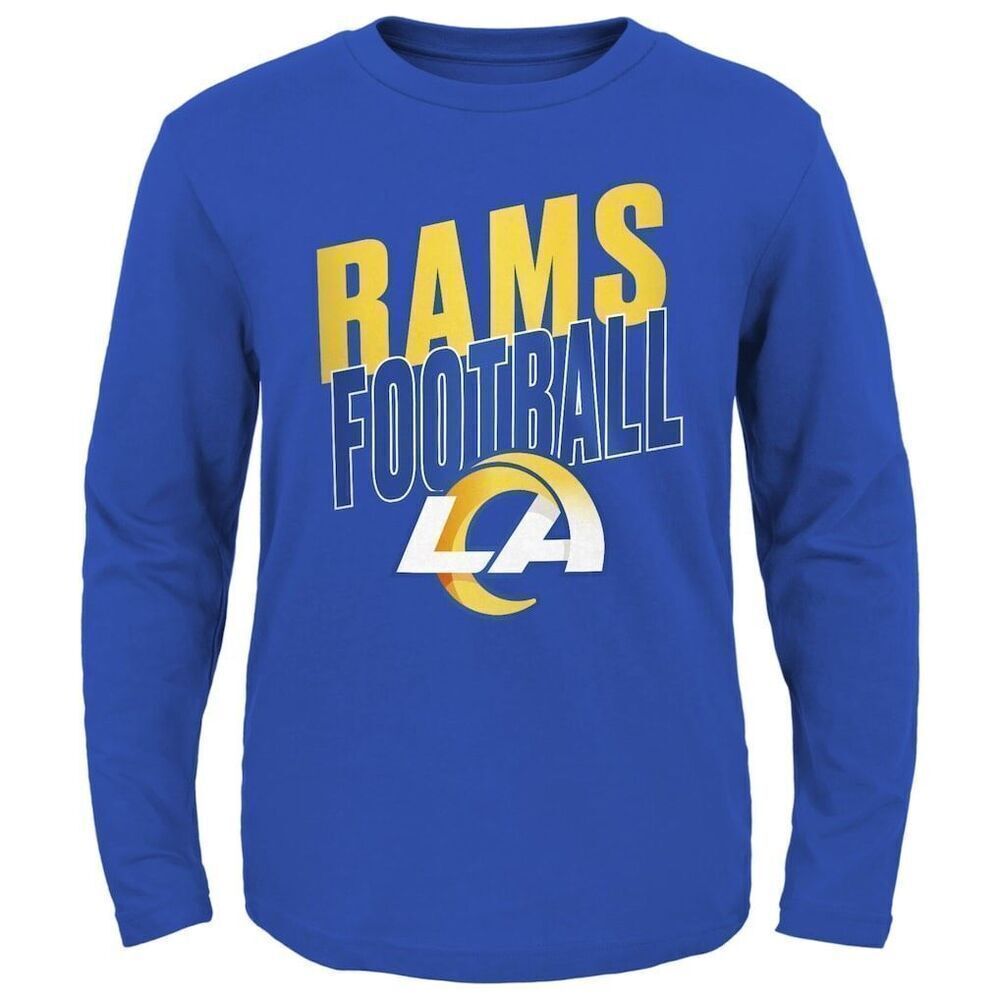 Fanatics Los Angeles Rams Youth Showtime Long Sleeve T-Shirt - Royal size L